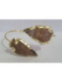 Pulsera Dorada Punta de Flecha Mineral Jaspe