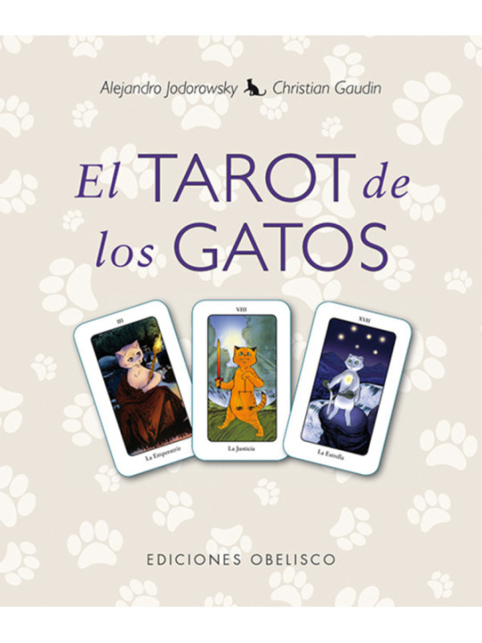 Pack el Tarot de los Gatos, libro mas cartas de Tarot