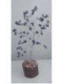 Árbol Mineral 7 Chakras con Base de Madera Natural