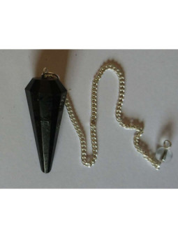 Péndulo Mineral Faceteado Cuarzo Cristal de 3 a 4 cm