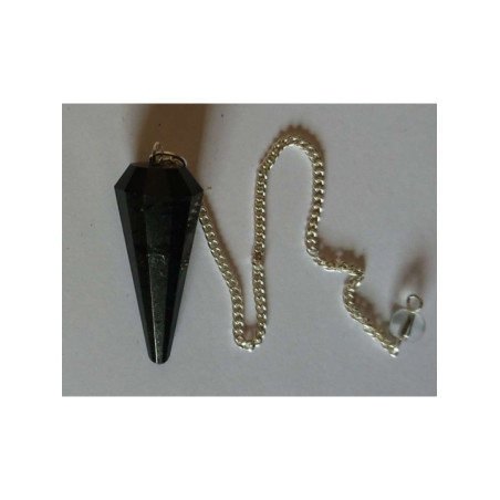 Péndulo Mineral Faceteado Cuarzo Cristal de 3 a 4 cm