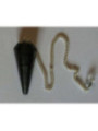 Péndulo Mineral Faceteado Cuarzo Cristal de 3 a 4 cm