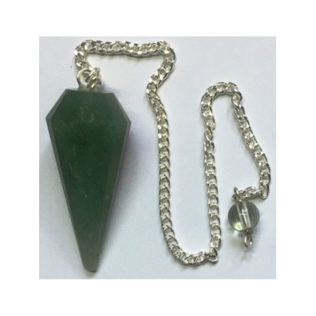 Péndulo Mineral Faceteado Piedra Luna de 3 a 4 cm. Clase B, punta no definida