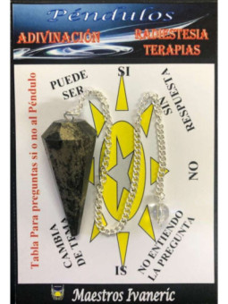 Péndulo Mineral Faceteado Pirita de 3 a 4 cm