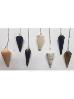 Comprando 5 Unidades Sin etiqueta Variado Péndulos Mineral de 3 a 4cm