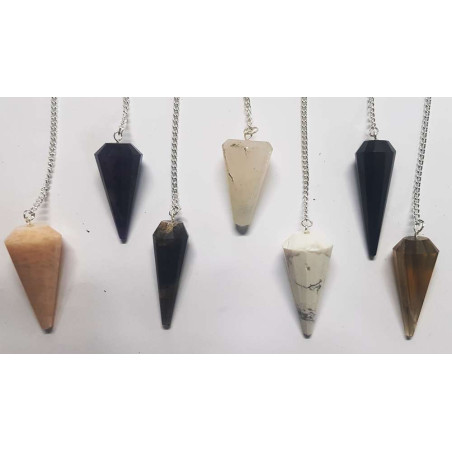 Comprando 5 Unidades Sin etiqueta Variado Péndulos Mineral de 3 a 4cm