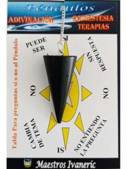 Péndulo Mineral Turmalina de 3 a 4 cm