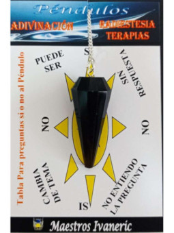 Péndulo Mineral Faceteado Cuarzo Ahumado de 3 a 4 cm