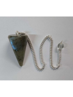 Péndulo Mineral Labradorita de 3,5 a 4,5cm