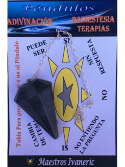 Péndulo Mineral Faceteado Hematites de 3 a 4cm