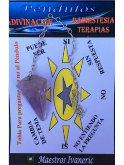 Péndulo Mineral Amatista de 2 a 3 cm