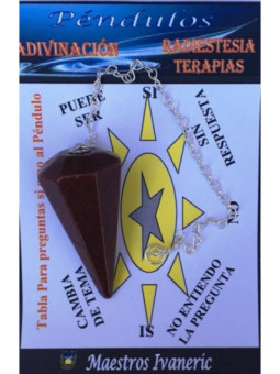 Péndulo Mineral Granate de 2 a 3 cm