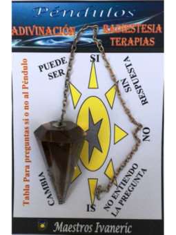 Péndulo Mineral Cuarzo Ahumado de 3 a 4 cm