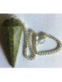 Péndulo Mineral Faceteado Unakita de 3 a 4 cm