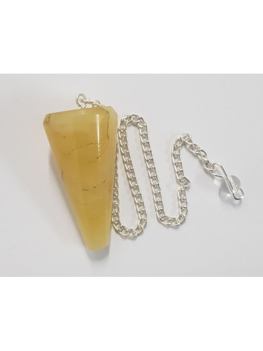 Péndulo Mineral Jaspe Amarillo de 3,5 a 4,5cm