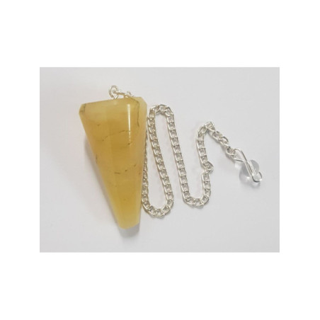 Péndulo Mineral Jaspe Amarillo de 3,5 a 4,5cm