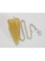 Péndulo Mineral Jaspe Amarillo de 3,5 a 4,5cm