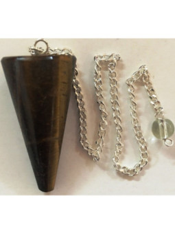 Péndulo Mineral Ojo de Tigre de 3 a 4cm