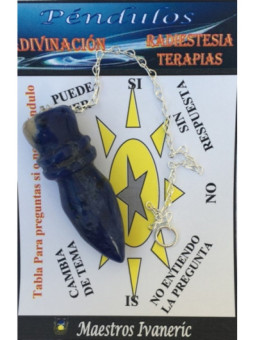 Péndulo Egipcio Mineral Sodalita de 4 a 6 cm