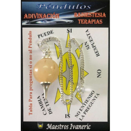 Péndulo Esfera Aventurina Amarilla 4cm