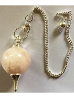 Péndulo Esfera Cuarzo Rosa 4cm