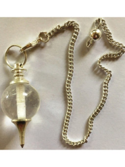 Péndulo Esfera Cuarzo Cristal 4cm