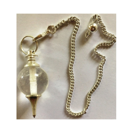 Péndulo Esfera Cuarzo Cristal 4cm