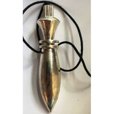 Péndulo grande Metal Plateado Karnak de 6 cm