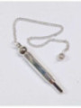 Péndulo Metal Plateado, 7 cm con cadena