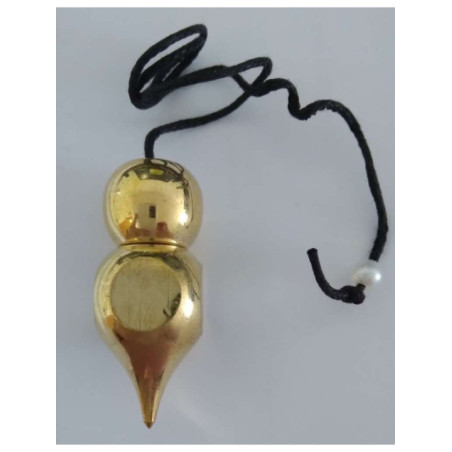 Péndulo Gota dorada mas una esfera de 4 cm. con cadena