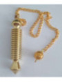 Pédulo Isis dorado 16 vueltas de 5,5cm. con cadena