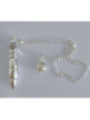 Péndulo de plata Karnak de 4 cm. con cadena