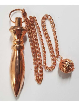 Péndulo Metal color Bronce Karnak de 4 cm con Cadena