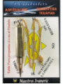 Péndulo Bala de Rifle Metal Dorado 7cm, con Cadena