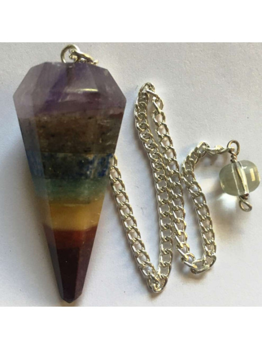Péndulo Mineral Chakra Cono de 4 cm