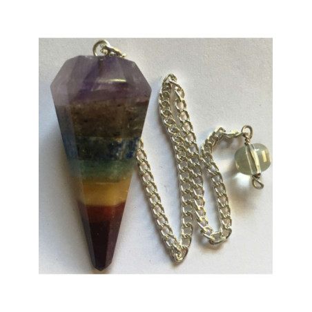 Péndulo Mineral Chakra Cono de 4 cm