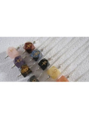 Pack Variado 3 Péndulos de Mineral Llave Ankh sin etiquetar