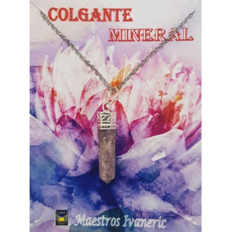Colgante Punta de Mineral Lepidolita 3-4cm