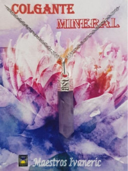 Colgante Punta de Mineral Amatista 3-4cm