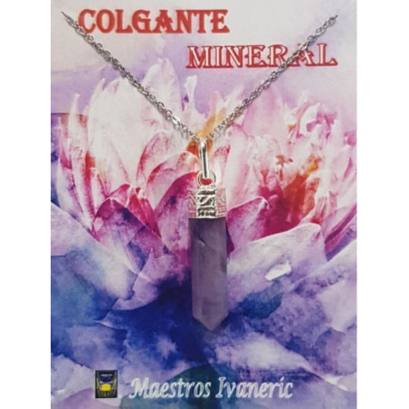 Colgante Punta de Mineral Amatista 3-4cm