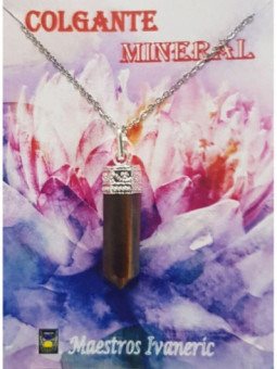 Colgante Punta de Mineral Ojo de Tigre 3-4cm