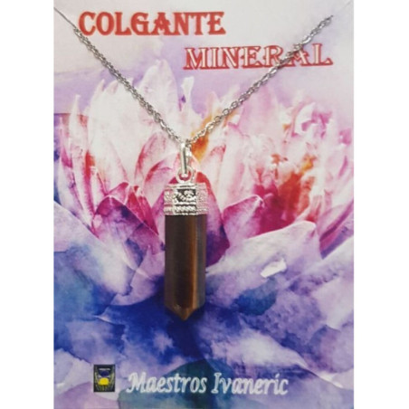 Colgante Punta de Mineral Ojo de Tigre 3-4cm