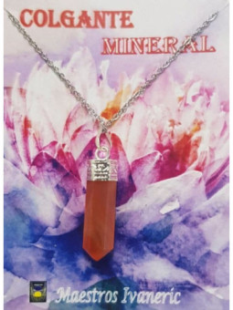 Colgante Punta de Mineral Carneola 3-4cm