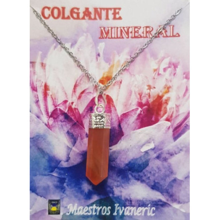 Colgante Punta de Mineral Carneola 3-4cm