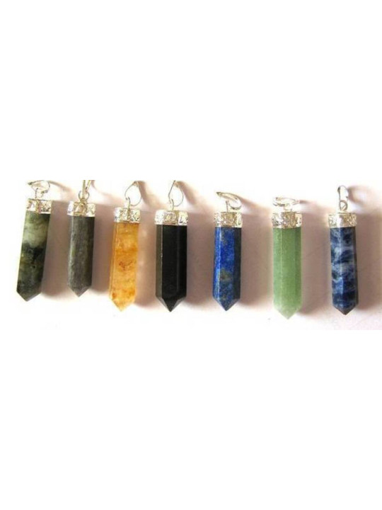 Pack 10 unidades Colgante Punta de Mineral, Sin Cadena