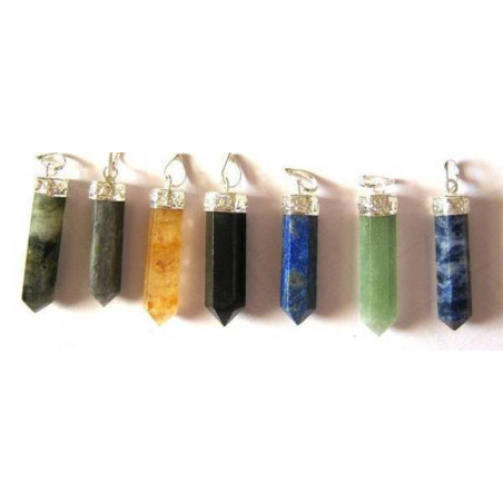 Pack 10 unidades Colgante Punta de Mineral, Sin Cadena