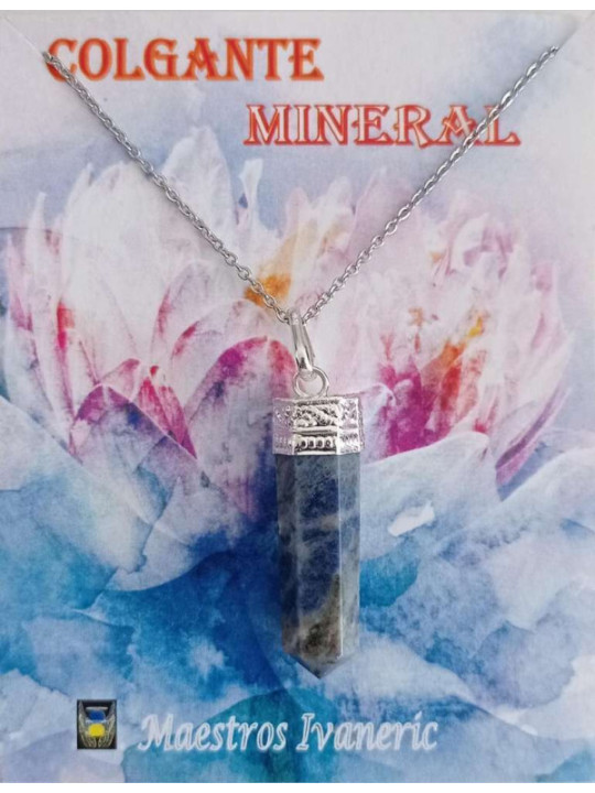Colgante Punta de Mineral Sodalita 3-4cm