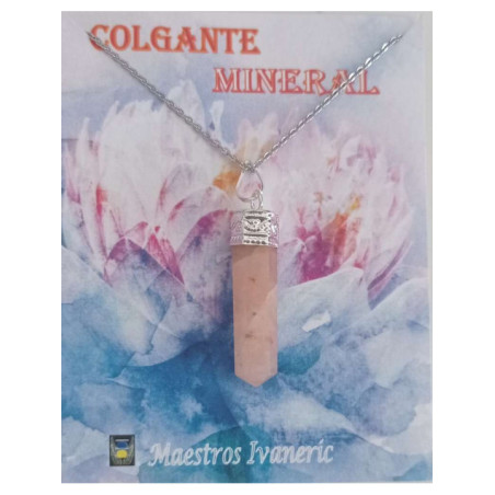 Colgante Punta de Mineral Aventurina Naranja 3-4cm