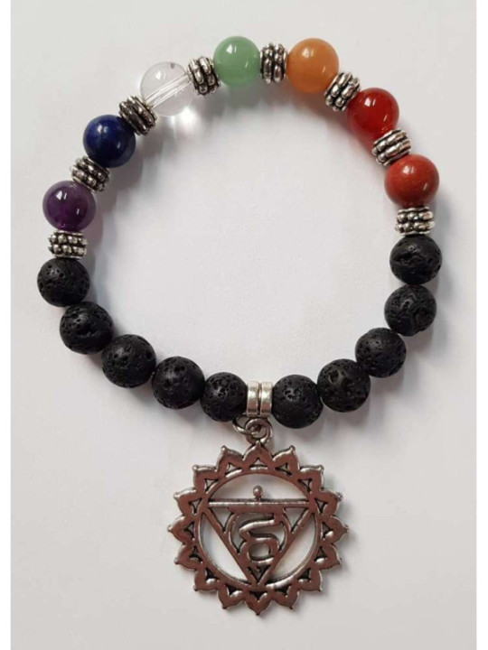 Pulsera Artesanal de Propósito Símbolo Chakra