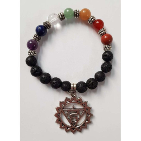 Pulsera Artesanal de Propósito Símbolo Chakra